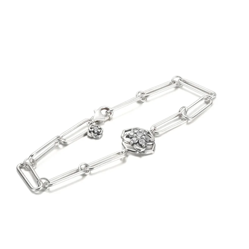 (immagine per) Bracciale Pandora collegamento petali di rosa - 599409C01 - Visualizza 5