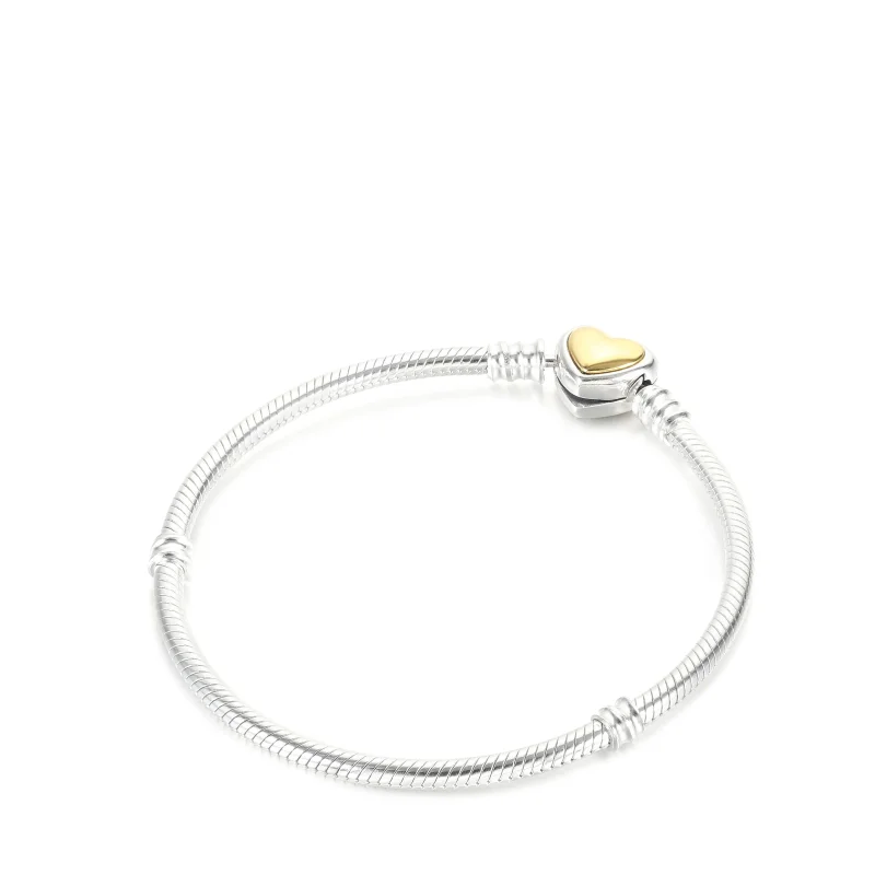 (immagine per) Bracciale PANDORA con Chiusura a Cuore Dorato - 599380C00 - Visualizza 2