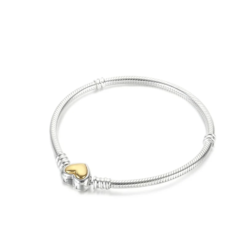 (immagine per) Bracciale PANDORA con Chiusura a Cuore Dorato - 599380C00 - Visualizza 4