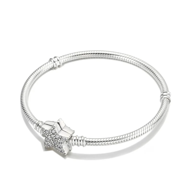 (immagine per) Bracciale PANDORA con Chiusura Stella Luminosa - 599639C01 - Visualizza 3