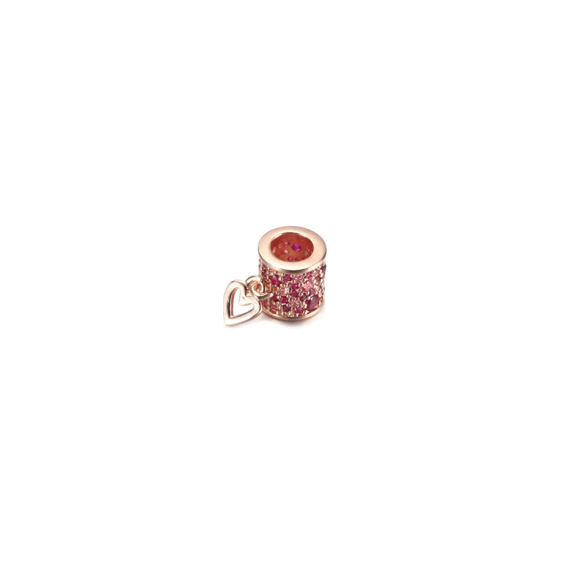 (immagine per) Charm Pandora Fusto a cuore a mano libera pavé - 789548C01 - Visualizza 4