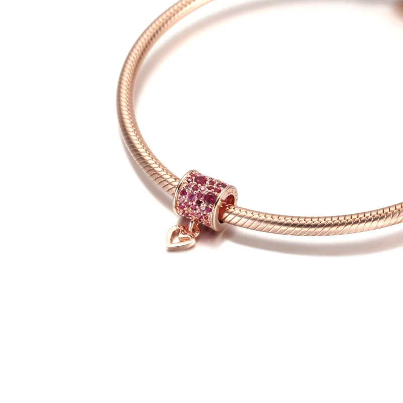 (immagine per) Charm Pandora Fusto a cuore a mano libera pavé - 789548C01 - Visualizza 5