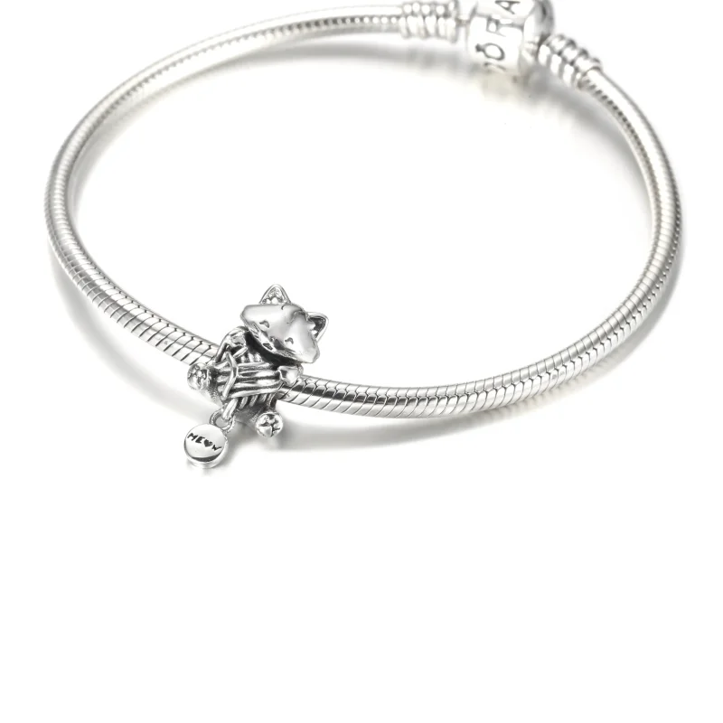 (immagine per) Charm PANDORA Gattino e Gomitolo - 799535C00 - Visualizza 5