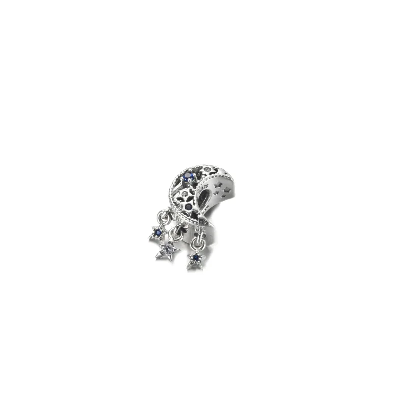 (immagine per) Charm PANDORA Luna e Stelle - 799643C01 - Visualizza 2