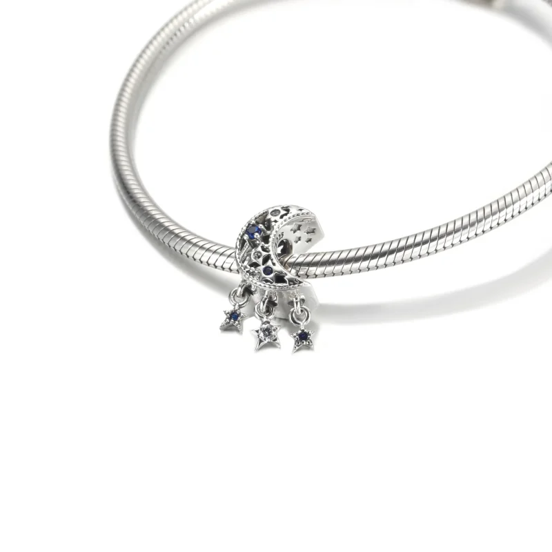 (immagine per) Charm PANDORA Luna e Stelle - 799643C01 - Visualizza 5