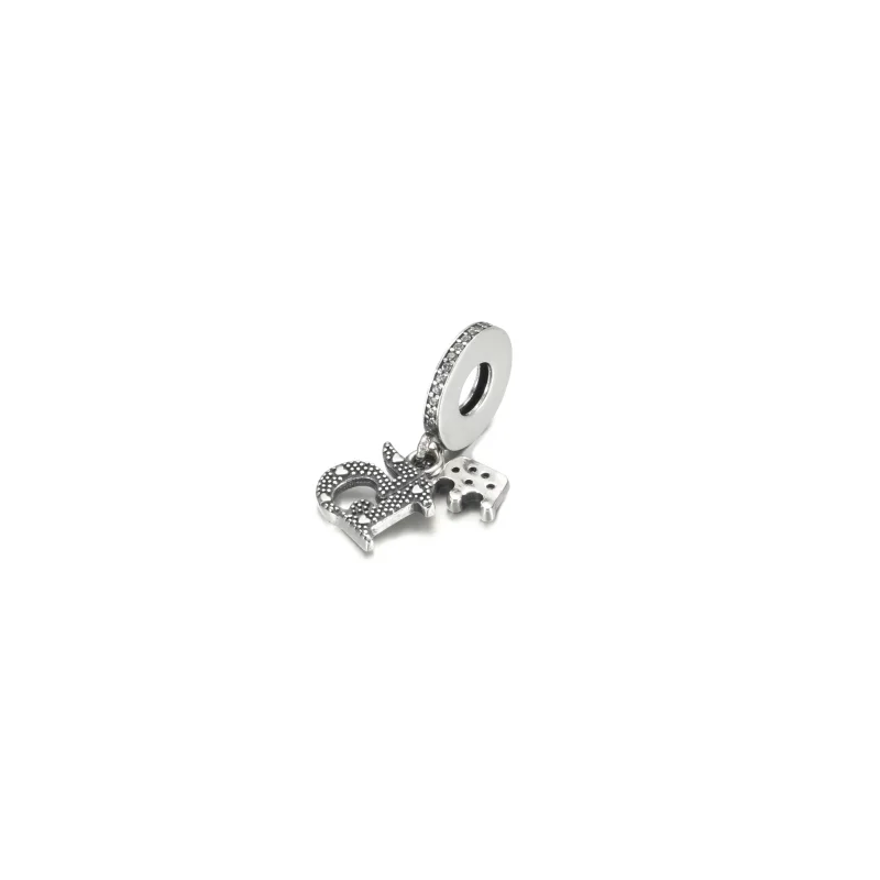 (immagine per) Charm Pendente Pandora 15° compleanno - 799540C01 - Visualizza 4
