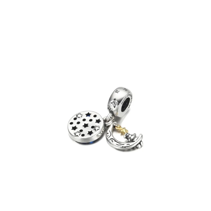 (immagine per) Charm Pendente PANDORA Babbo Natale sulla Luna - 769648C01 - Visualizza 3