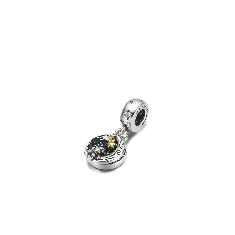 (immagine per) Charm Pendente PANDORA Babbo Natale sulla Luna - 769648C01 - Visualizza 4