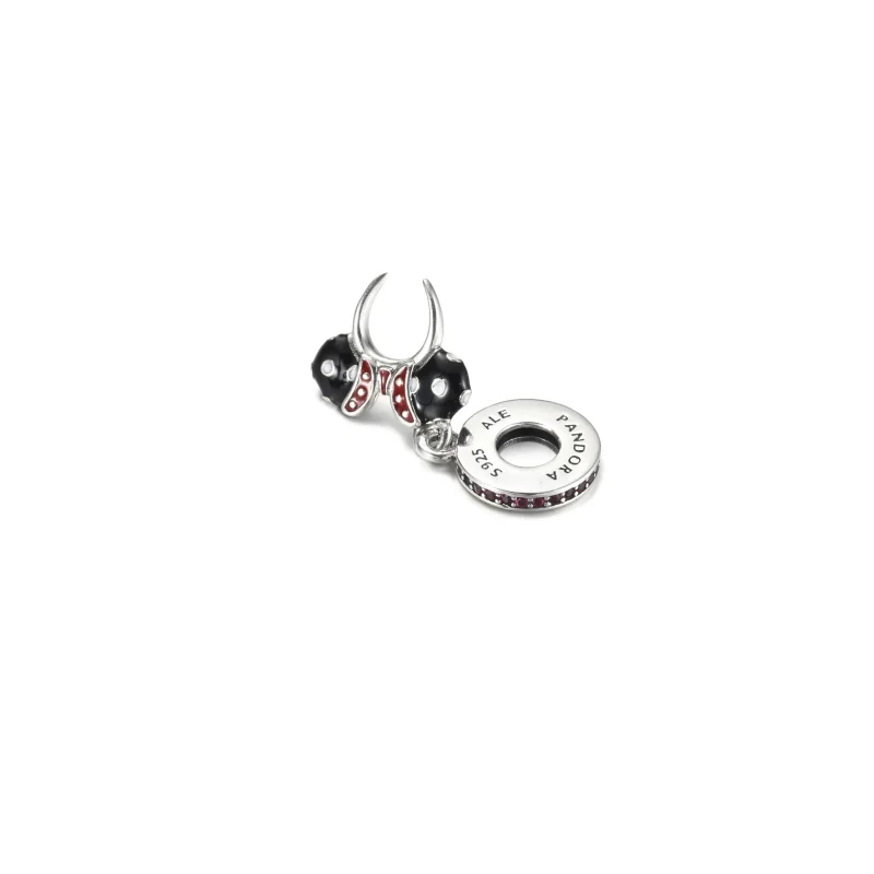(immagine per) Charm Pendente Pandora Cerchietto per orecchie in bianco e nero di Minnie - P400 - Visualizza 4
