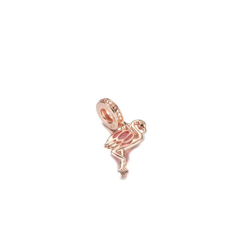 (immagine per) Charm Pendente PANDORA Fenicottero Rosa - 789431C01 - Visualizza 3