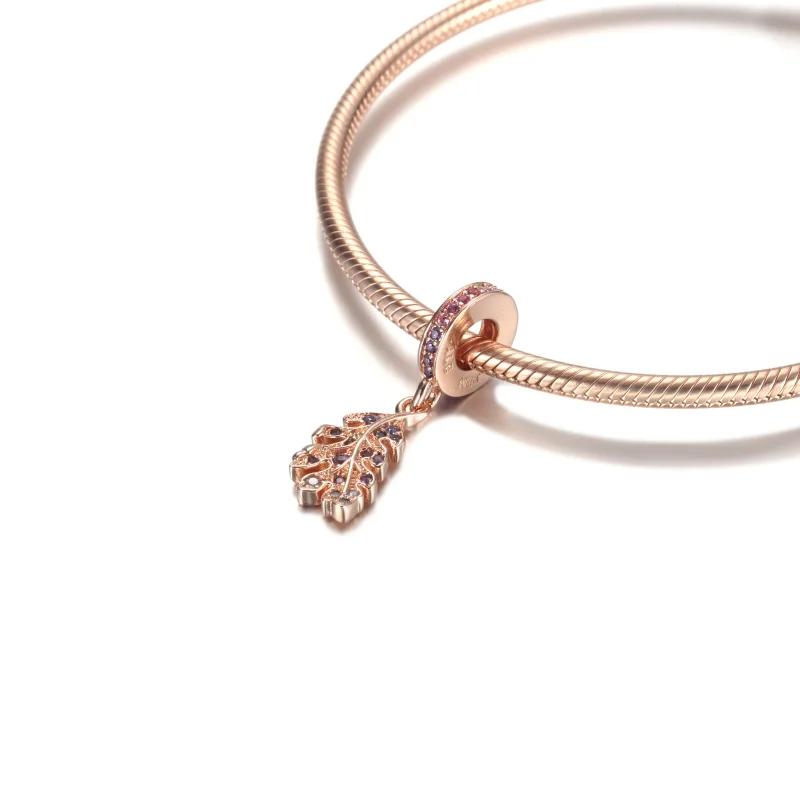(immagine per) Charm Pendente Pandora foglia di quercia - 789552C01 - Visualizza 5