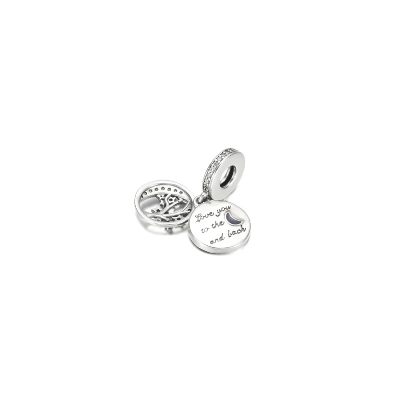 (immagine per) Charm Pendente PANDORA "To the Moon and Back" - 799645C01 - Visualizza 4