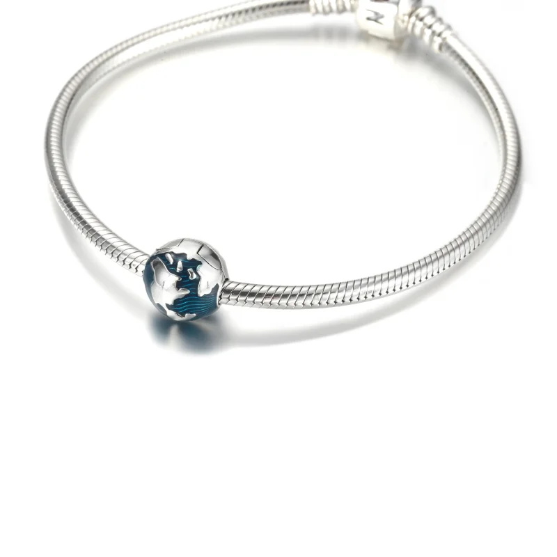 (immagine per) Clip PANDORA Globo blu - 799429C01 - Visualizza 5