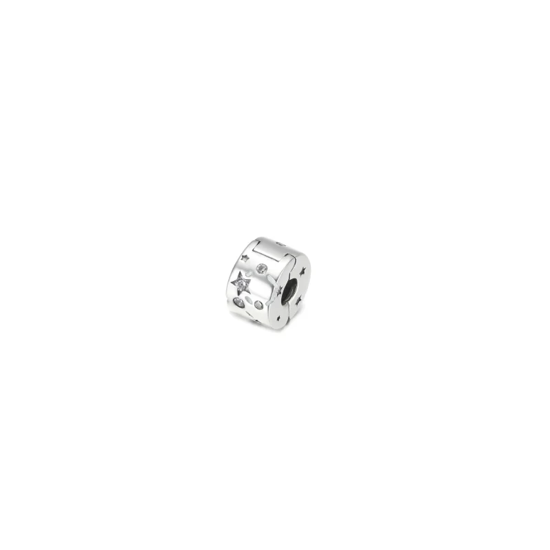 (immagine per) Clip PANDORA Solitario Cuore Rosa - 789203C03 - Visualizza 2