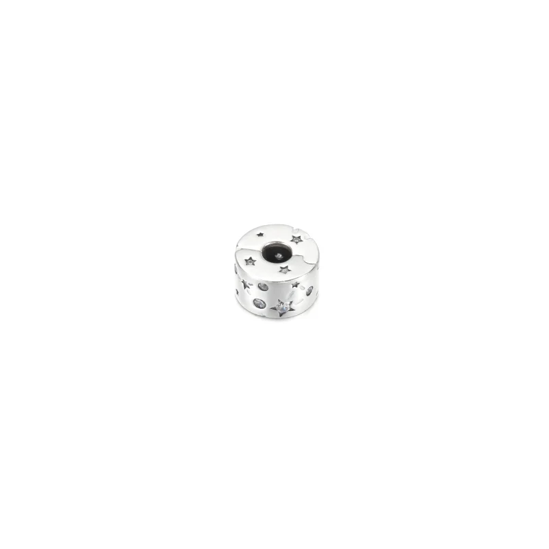 (immagine per) Clip PANDORA Solitario Cuore Rosa - 789203C03 - Visualizza 4