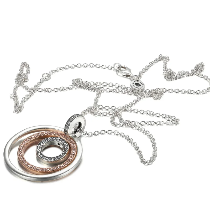 (immagine per) Collana PANDORA Cerchi Infiniti - 389483C01 - Visualizza 5