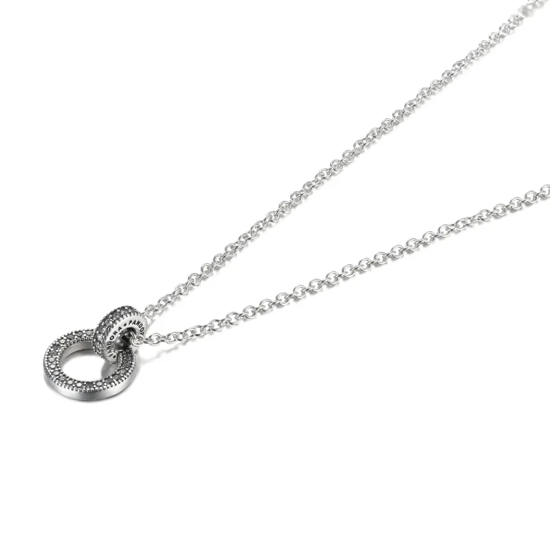 (immagine per) Collana PANDORA Doppio Cerchio - 399487C01 - Visualizza 2