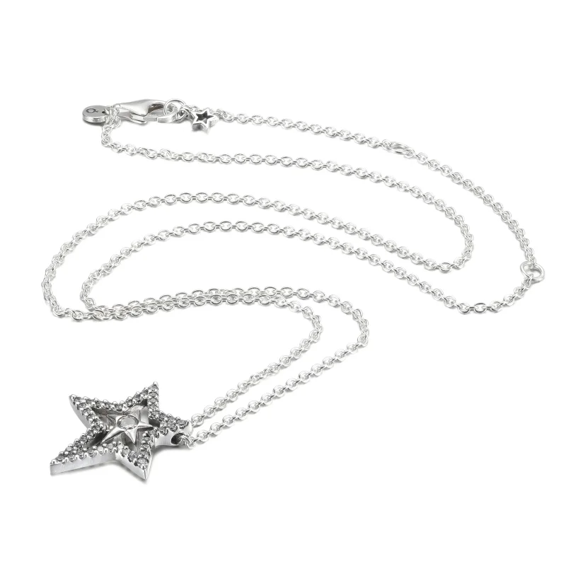 (immagine per) Collana PANDORA Stella Luminosa - 390020C01 - Visualizza 5
