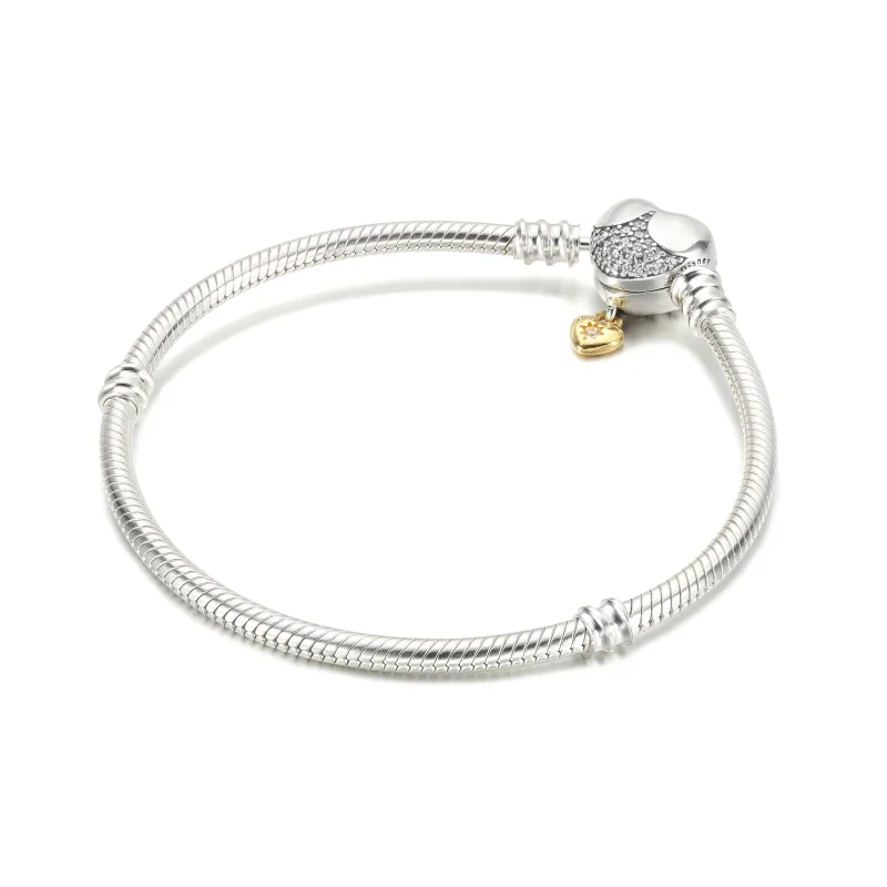 (immagine per) Disney, Bracciale Chiusura Cuore con Pendente - 569563C01 - Visualizza 2