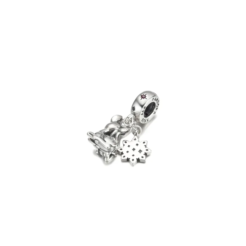 (immagine per) Disney, Charm Pendente Bambi e Tippete - 799647C01 - Visualizza 3