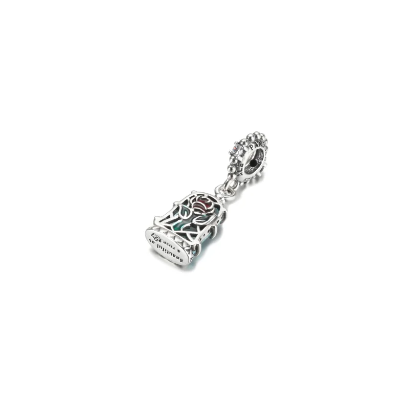 (immagine per) Disney, La Bella e la Bestia, Charm Pendente Rosa Incantata - 790024C01 - Visualizza 7