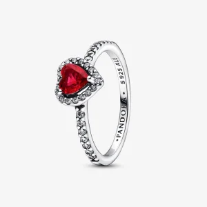 (immagine per) Anello a cuore rosso PANDORA rialzato - 198421C02