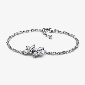 Braccialetto a catena PANDORA Sparkling Herbarium Cluster - 592398C01 (immagine per) Braccialetto a catena PANDORA Sparkling Herbarium Cluster - 592398C01