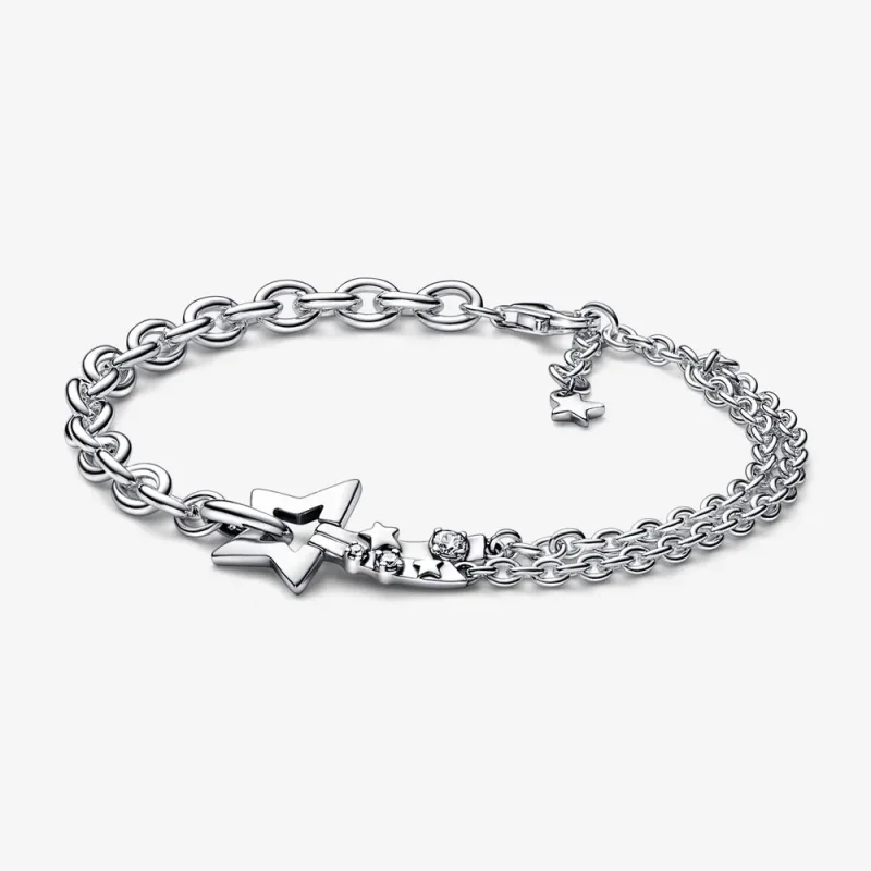 (immagine per) Braccialetto a doppia catena PANDORA Shooting Star - 592409C01
