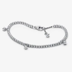 Braccialetto da tennis PANDORA Sparkling Drops - 592401C01 (immagine per) Braccialetto da tennis PANDORA Sparkling Drops - 592401C01
