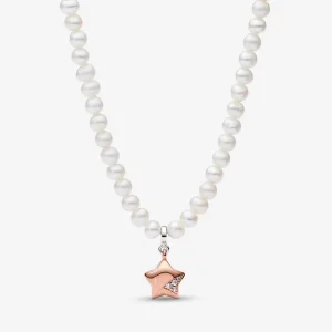 (immagine per) Collana PANDORA Rose Gold Lucky Star - 382489C01-45