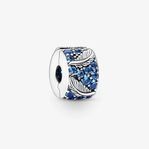 (immagine per) PANDORA Charm Clip Curva Piuma & Pavé - 792552C01