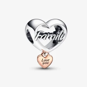 (immagine per) PANDORA Charm Cuore Amore Famiglia Love You - 782326C00