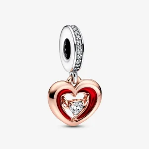 (immagine per) PANDORA Ciondolo a pendente Radiant Heart bicolore - 782450C01