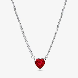 (immagine per) PANDORA Collana con Ciondolo Cuore Halo Scintillante - 392542C01