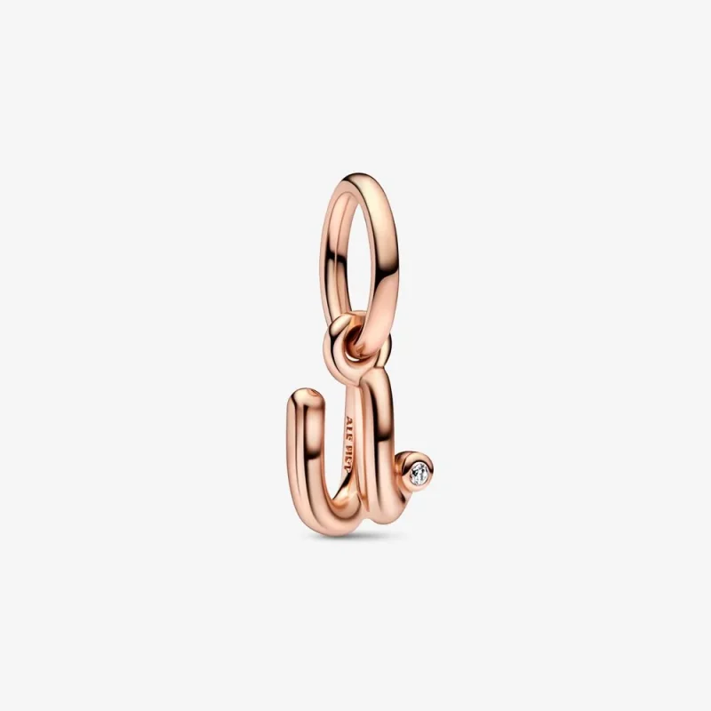 (immagine per) PANDORA Letter U Pendente Alfabeto con Scrittura - 782479C01