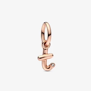 (immagine per) PANDORA Lettera T Pendente con Alfabeto a Scrittura Corsiva - 782469C01