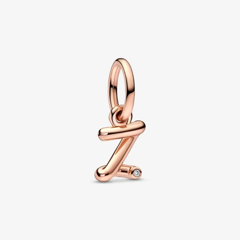 (immagine per) PANDORA Lettera Z Charm Doppio Pendente Alfabeto Script - 782457C01
