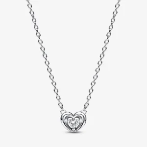 (immagine per) PANDORA Radiant Heart & Floating Stone Pendant Collier Necklace - 392494C01