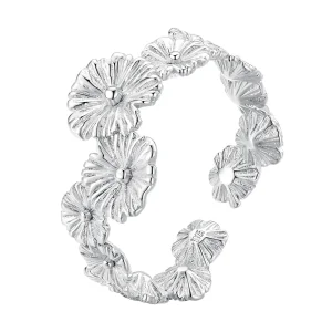 (immagine per) Anello a fascia stile Pandora con fiore di margherita classico - BSR382