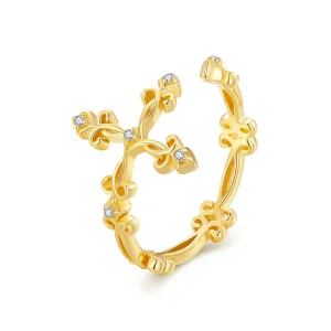 (immagine per) Anello in stile Pandora in oro giallo - BSR041-B