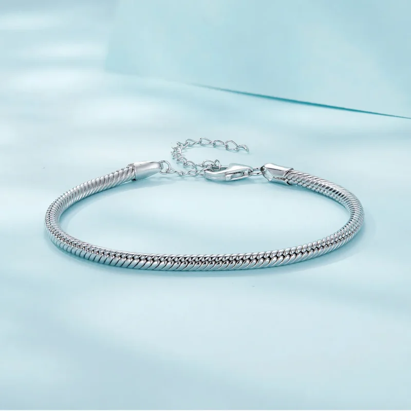 (immagine per) Braccialetto a catena a serpente in stile Pandora - SCB252 - Visualizza 4