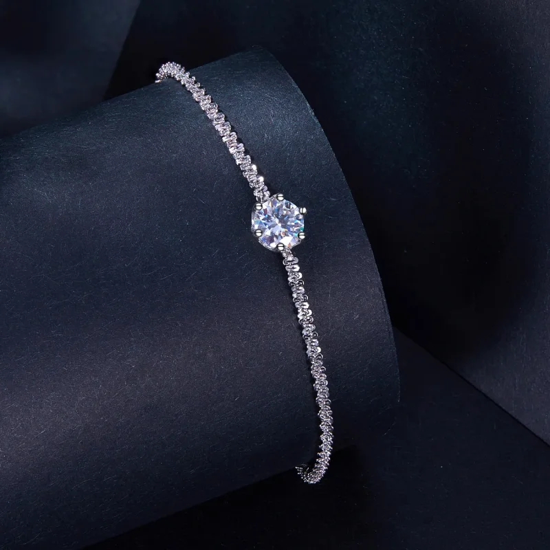 (immagine per) Braccialetto Pandora Style con diamanti - MSB006 - Visualizza 2