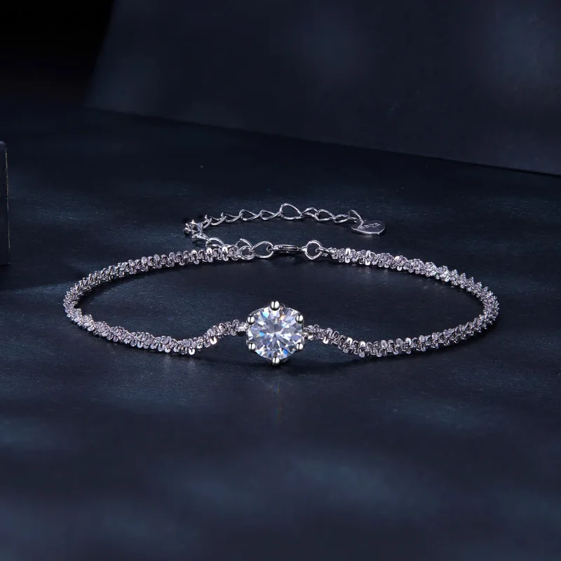 (immagine per) Braccialetto Pandora Style con diamanti - MSB006 - Visualizza 3