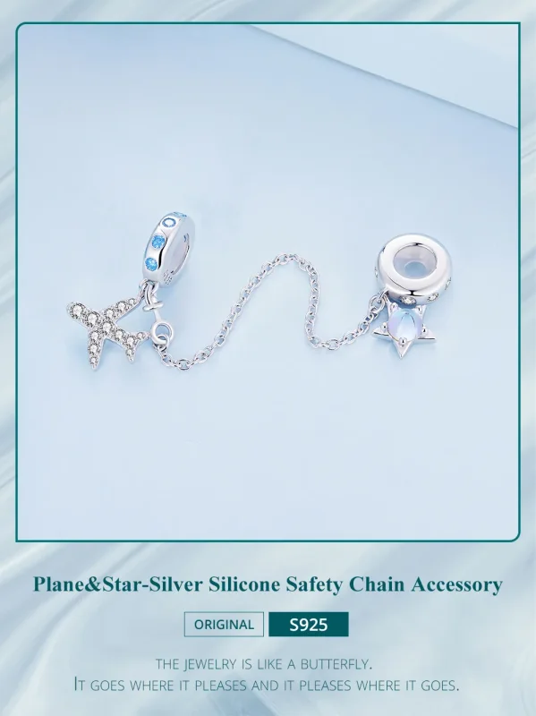 (immagine per) Catena di sicurezza stile Pandora con stelle e galassia - BSC738 - Visualizza 2