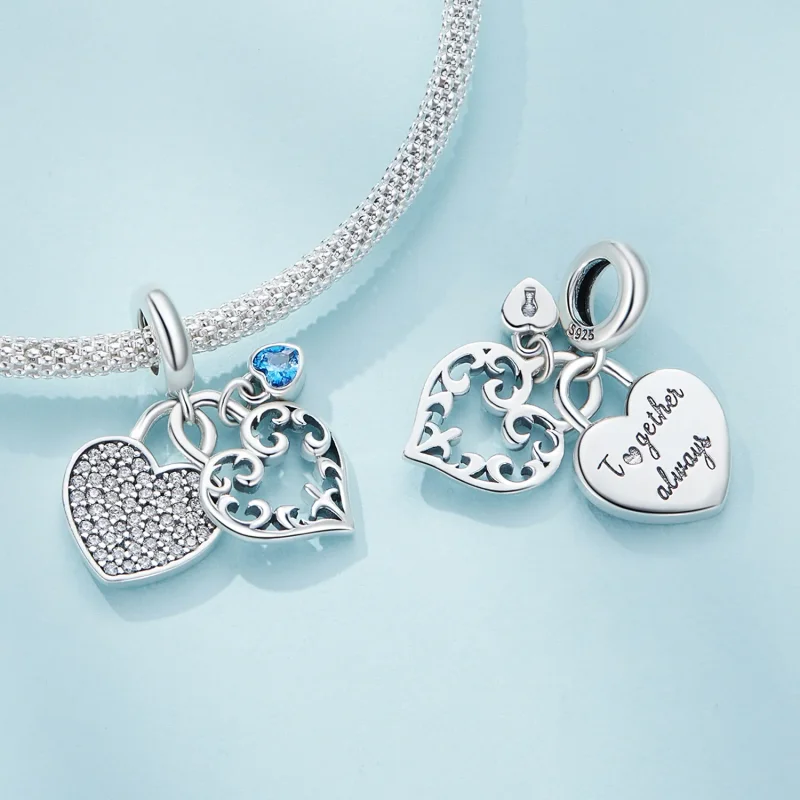 (immagine per) Charm a forma di cuore intrecciato in stile Pandora - SCC2502 - Visualizza 4