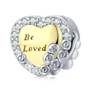 Charm a forma di cuore stile Pandora - BSC500 (immagine per) Charm a forma di cuore stile Pandora - BSC500
