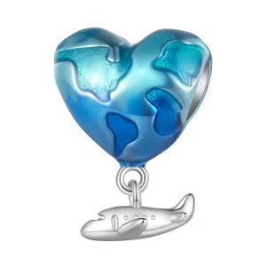 Charm a forma di globo di stile Pandora - SCC2481 (immagine per) Charm a forma di globo di stile Pandora - SCC2481