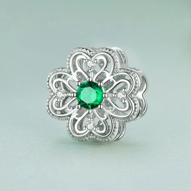 (immagine per) Charm a quattro foglie di trifoglio stile Pandora - BSC759 - Visualizza 2