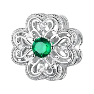 Charm a quattro foglie di trifoglio stile Pandora - BSC759 (immagine per) Charm a quattro foglie di trifoglio stile Pandora - BSC759