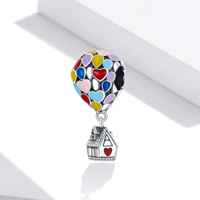 (immagine per) Charm in stile Pandora Casa Volante - BSC417 - Visualizza 2